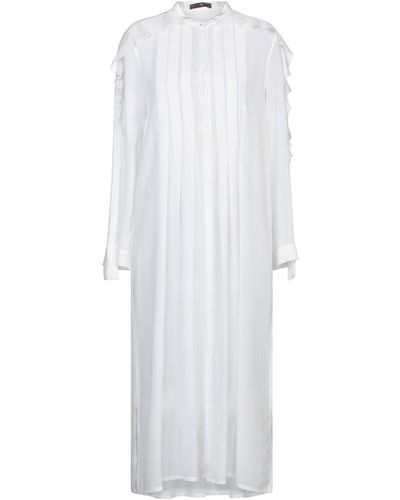 High Midi Dress Polyester - White