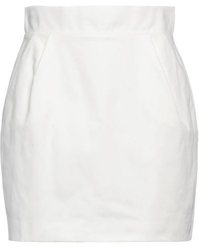 Alexandre Vauthier Mini Skirt Cotton - White