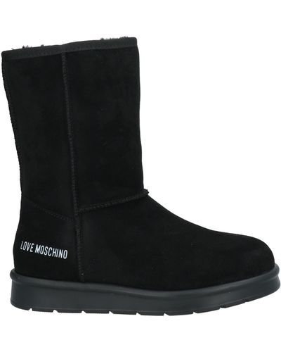 Love Moschino Ankle Boots Textile Fibers, Polyurethane - Black