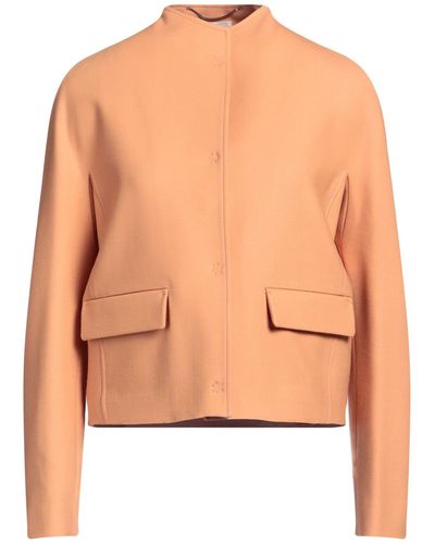 Agnona Jacket Wool, Elastane - Orange