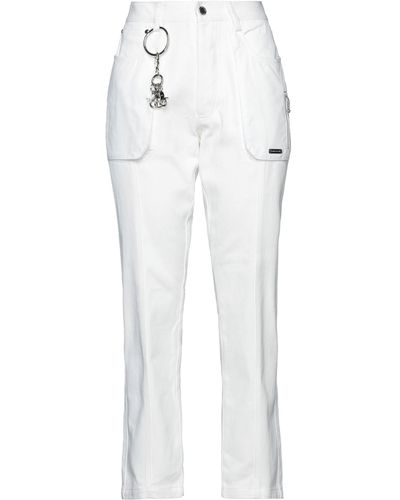 PRIVATE POLICY Trousers - White