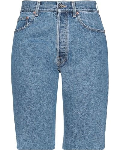 Vetements Denim Shorts - Blue