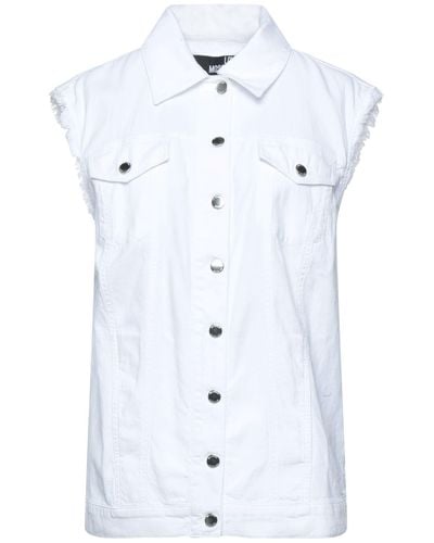 Love Moschino Denim Outerwear - White