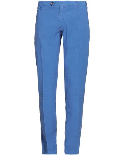 Jacob Coh?n Bright Trousers Cotton, Linen - Blue