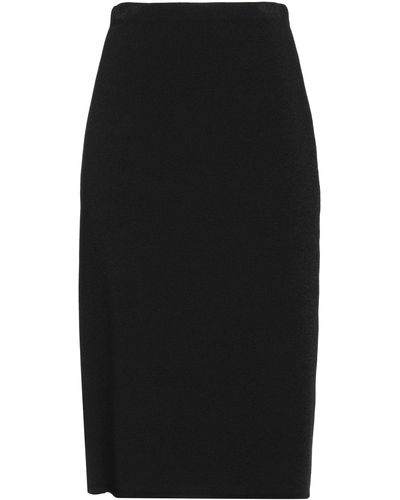 The Row Midi Skirt Viscose, Polyester, Polyamide, Elastane - Black