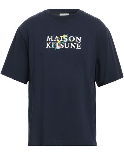 Maison Kitsuné T-shirts - Blau