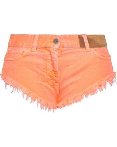Palm Angels Denim Shorts - Orange