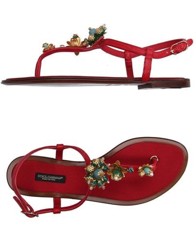 Dolce & Gabbana Thong Sandal - Red