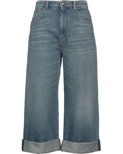 Sportmax Cropped Jeans - Blu