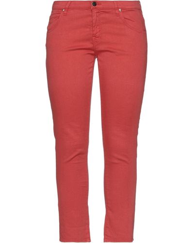 Jacob Coh?n Jeans Cotton, Linen, Elastane - Red