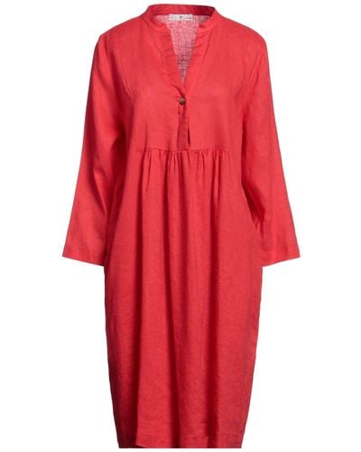 Whyci Midi Dress - Red