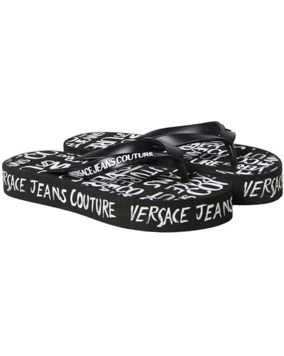 Versace Jeans Couture Sandalias de dedo - Negro
