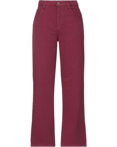 American Vintage Denim Pants - Red