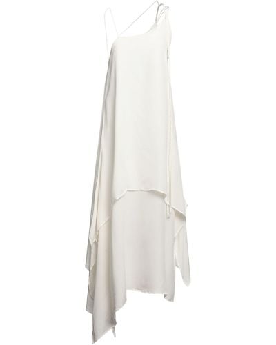 Isabel Benenato Midi Dress - White