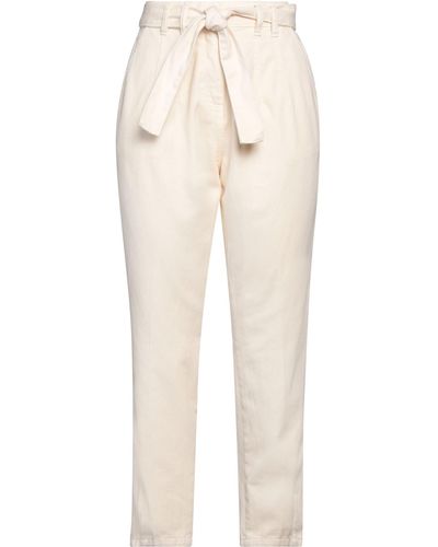 Kocca Ivory Trousers Cotton - Natural