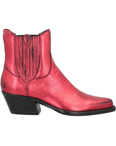 HTC Ankle Boots - Red