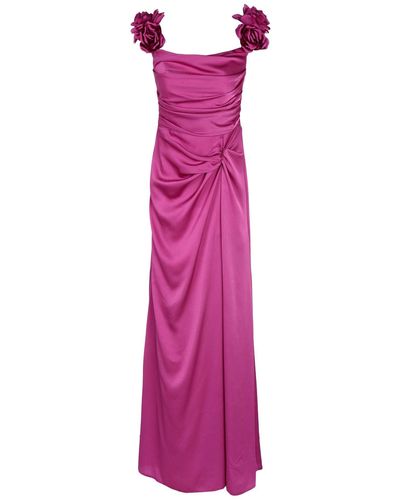 Forever Unique Mauve Maxi Dress Polyester, Lycra - Pink