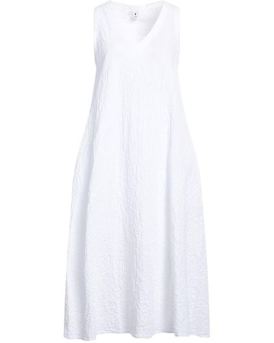 European Culture Midi Dress - White