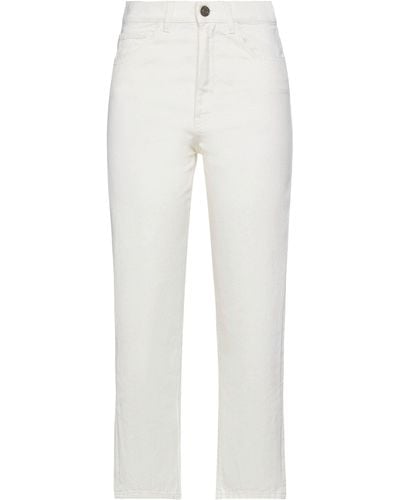 Twin Set Pantalon en jean - Blanc