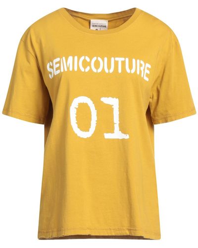 Semicouture T-shirt - Yellow
