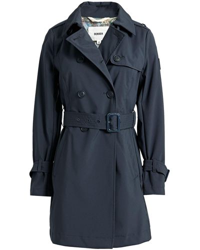 Dekker Overcoat & Trench Coat - Blue
