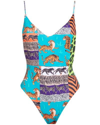 TOOCO One-piece Swimsuit - Blue