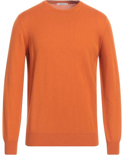 Kangra Jumper Wool, Silk, Cashmere - Orange