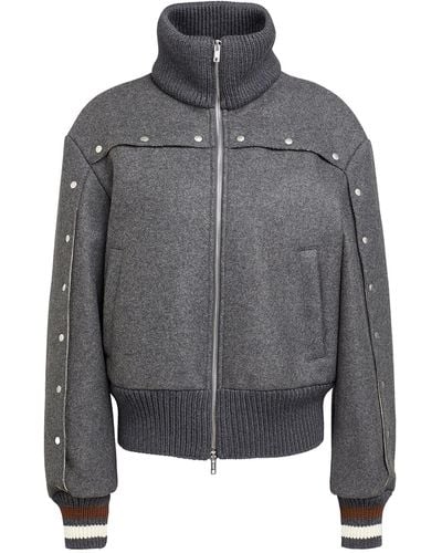 DURAZZI MILANO Jacket Wool, Polyamide, Viscose - Grey