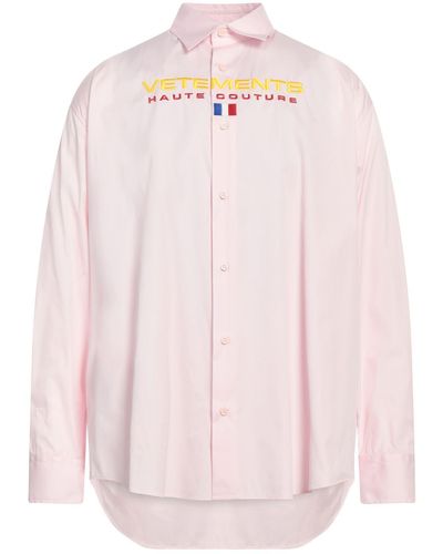 Vetements Camisa - Rosa