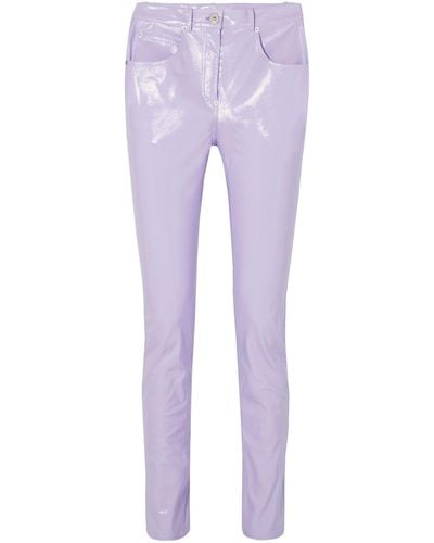 Pushbutton Trousers - Purple