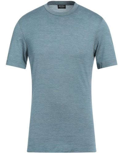 ZEGNA T-shirts - Blau