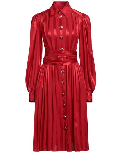 Dolce & Gabbana Midi-Kleid - Rot