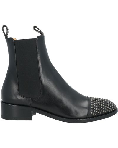 A.Testoni Ankle Boots Leather - Black