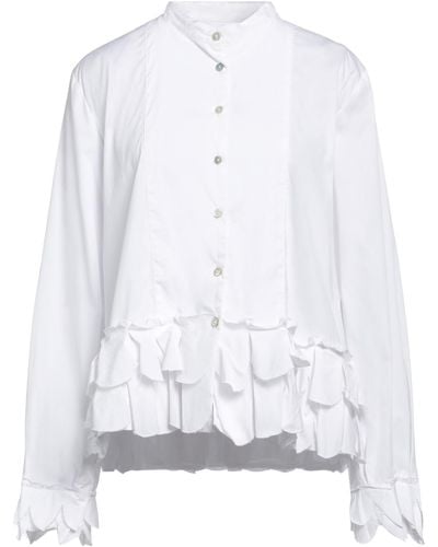 Tadashi Shoji Shirt Cotton, Polyester, Elastane - White