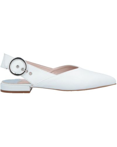 CafeNoir Ballet Flats - White