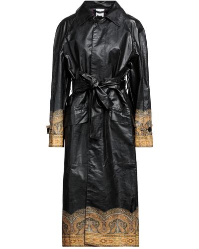Etro Overcoat & Trench Coat - Black