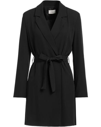 ViCOLO Overcoat & Trench Coat - Black