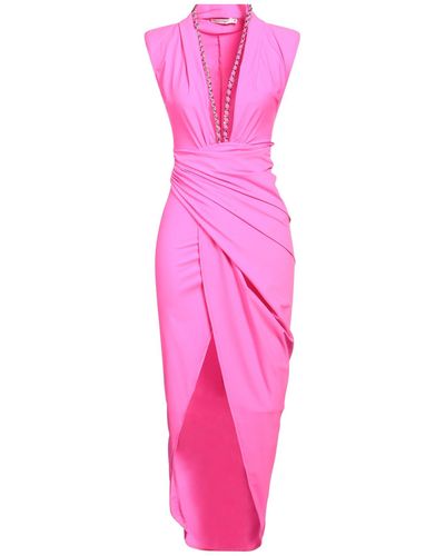 House of Amen Fuchsia Maxi Dress Polyamide, Elastane - Pink