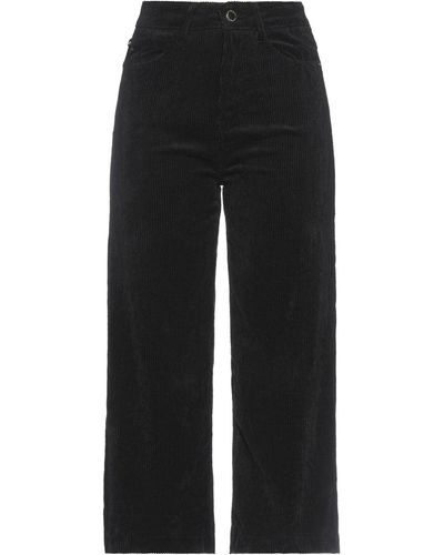 Yes-Zee Cropped Trousers - Black