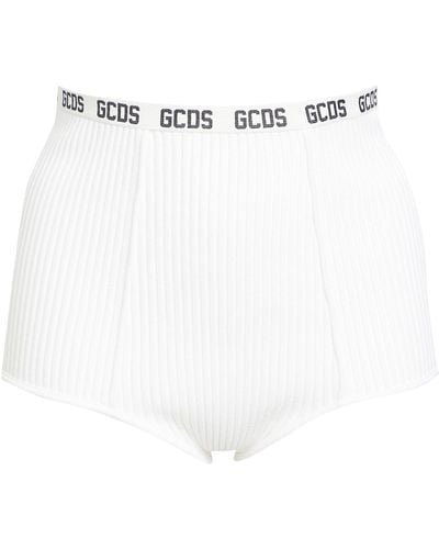 Gcds Shorts & Bermuda Shorts Viscose, Polyester - White