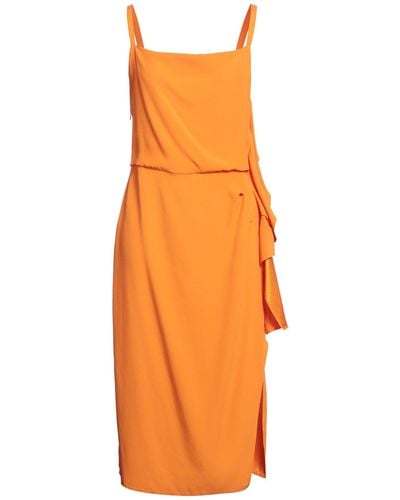 Caractere Vestido midi - Naranja