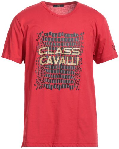 Class Roberto Cavalli Camiseta - Rojo