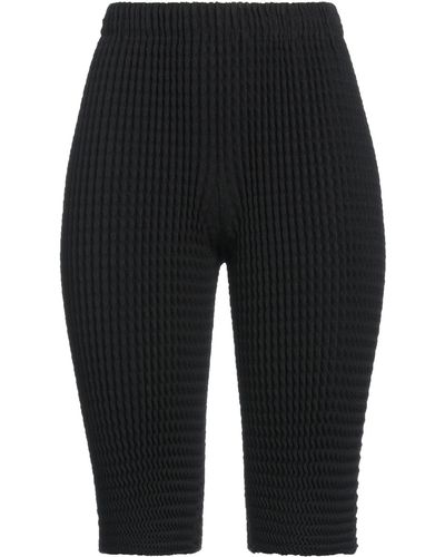 Issey Miyake Shorts & Bermuda Shorts Polyester, Cotton - Black
