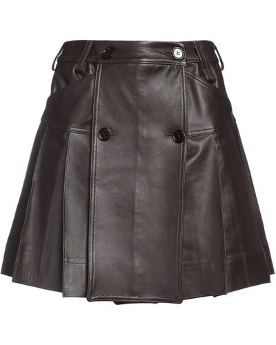 Simone Rocha Dark Mini Skirt Calfskin - Gray