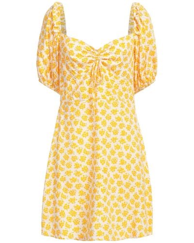 Faithfull The Brand Mini Dress - Yellow