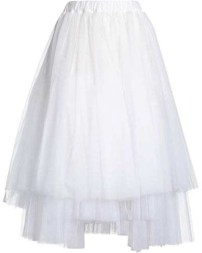 Comme des Garçons Midi Skirt - White