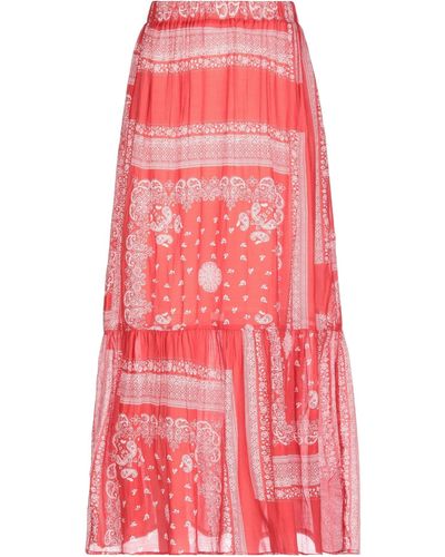 Semicouture Maxi Skirt - Red