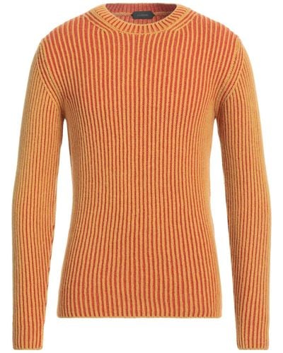 Zanone Sweater Virgin Wool - Orange
