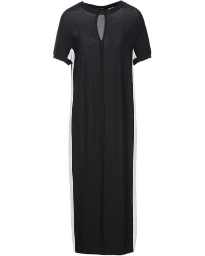 Bruno Manetti Midi Dress Viscose, Polyamide - Black