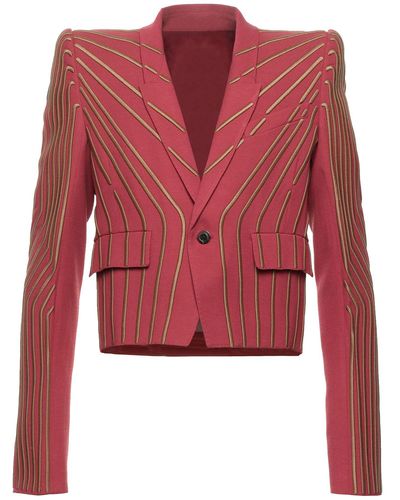 Rick Owens Suit Jacket - Red